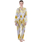 Pasta Satin Long Sleeve Pajamas Set