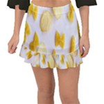 Pasta Fishtail Mini Chiffon Skirt