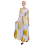 Pasta Half Sleeves Maxi Dress