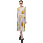 Pasta Ruffle End Midi Chiffon Dress