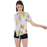 Pasta Asymmetrical Short Sleeve Sports Tee