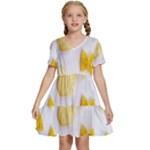 Pasta Kids  Short Sleeve Tiered Mini Dress