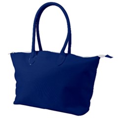 Dark Blue Canvas Shoulder Bag by nate14shop