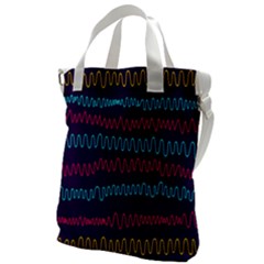 Waves Canvas Messenger Bag by nate14shop