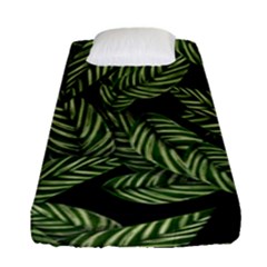  Leaves  Fitted Sheet (single Size) by artworkshop