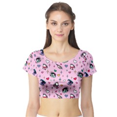 [made To Order] Eyes On Me Crop Top by Glucosegirl
