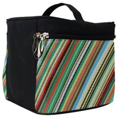 Stripe-colorful-cloth Make Up Travel Bag (big) by nate14shop
