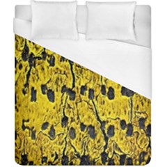 Yellow-abstrac Duvet Cover (california King Size) by nate14shop