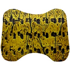 Yellow-abstrac Head Support Cushion by nate14shop