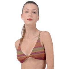 Background-lines Knot Up Bikini Top by nate14shop