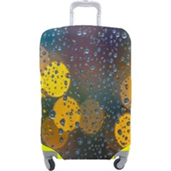  Raindrops Window Glass Luggage Cover (large) by artworkshop