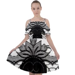 Im Fourth Dimension Black White 11 Cut Out Shoulders Chiffon Dress by imanmulyana