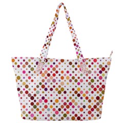 Colorful-polkadot Full Print Shoulder Bag by nate14shop