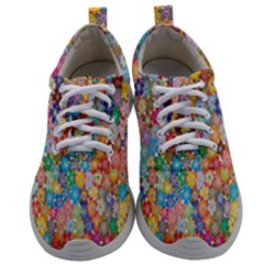 Floral-flower Mens Athletic Shoes by nate14shop
