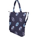 Eyes Evil Eye Blue Pattern Design Shoulder Tote Bag View2