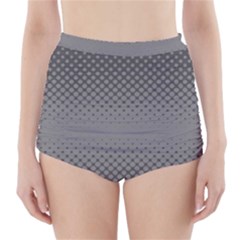 Halftone High-waisted Bikini Bottoms by nate14shop