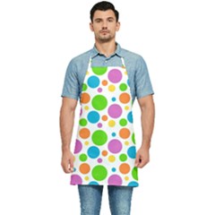 Polka-dot-callor Kitchen Apron by nate14shop