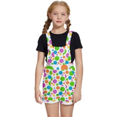 Polka-dot-callor Kids  Short Overalls by nate14shop