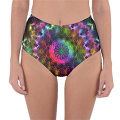 Pride Mandala Reversible High-waist Bikini Bottoms by MRNStudios