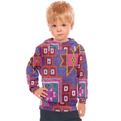 Abstrac-carpet Kids  Hooded Pullover by nate14shop