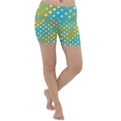 Abstract-polkadot 01 Lightweight Velour Yoga Shorts by nate14shop