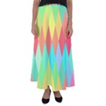 Low-poly Flared Maxi Skirt