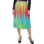 Low-poly Classic Velour Midi Skirt 