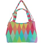 Low-poly Double Compartment Shoulder Bag