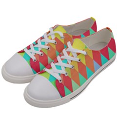 Low-poly Women s Low Top Canvas Sneakers by nate14shop