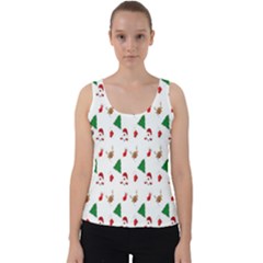 Christmas Tree,santa Velvet Tank Top by nate14shop