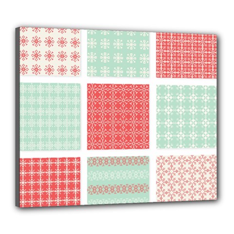Christmas Greeting Card Design Canvas 24  X 20  (stretched) by nate14shop