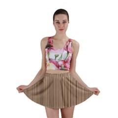 Background-wood Pattern Mini Skirt by nate14shop