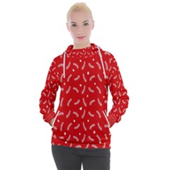 Christmas Pattern,love Red Women s Hooded Pullover by nate14shop