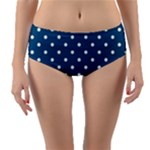 Polka-dots Reversible Mid-Waist Bikini Bottoms
