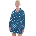 Polka-dots Women s Long Sleeve Casual Dress