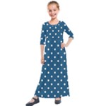 Polka-dots Kids  Quarter Sleeve Maxi Dress