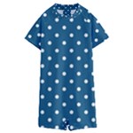 Polka-dots Kids  Boyleg Half Suit Swimwear