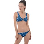 Polka-dots Ring Detail Crop Bikini Set
