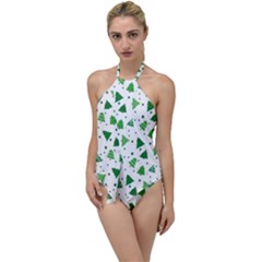Christmas-trees Go With The Flow One Piece Swimsuit by nateshop