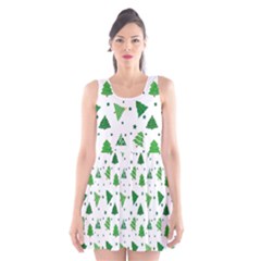 Christmas-trees Scoop Neck Skater Dress by nateshop