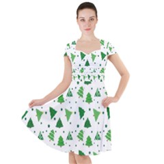 Christmas-trees Cap Sleeve Midi Dress by nateshop