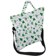 Christmas-trees Fold Over Handle Tote Bag by nateshop