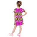 Abstract-karakkter Kids  Short Sleeve Velvet Dress View2