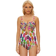 Watermelon Knot Front One-piece Swimsuit by nateshop
