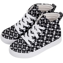 Abstract-black Kids  Hi-top Skate Sneakers by nateshop