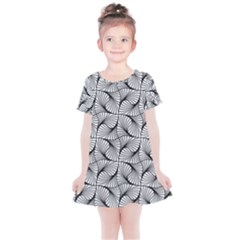 Abstract-gray Kids  Simple Cotton Dress by nateshop