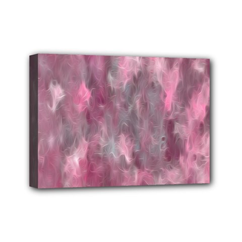 Abstract-pink Mini Canvas 7  X 5  (stretched) by nateshop