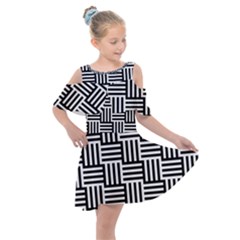 Basket Kids  Shoulder Cutout Chiffon Dress by nateshop