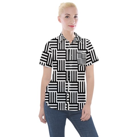 Basket Women s Short Sleeve Pocket Shirt by nateshop