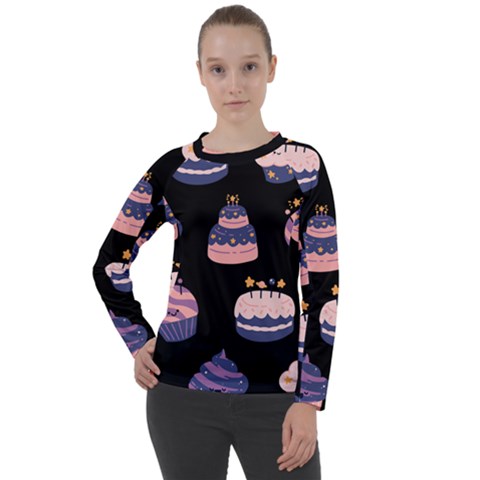 Birthday-cake Women s Long Sleeve Raglan Tee by nateshop